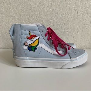 NWOT Vans high top unicorn sneakers girls size 2